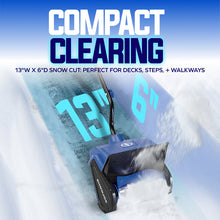 Restored Snow Joe 24V-SS13-MAX Battery Snow Shovel Kit | 13 Inch | Includes 4Ah Battery, Quick Charger, Battery Holder, & Cover (Refurbished)